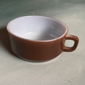 Vintage Fire King Bowl Mug with Handle